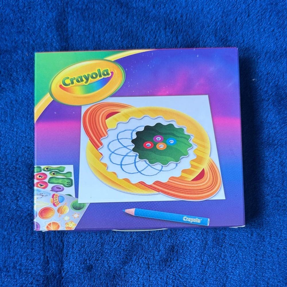 McDonald's Crayola Spiral Art Set with Yellow and Orange